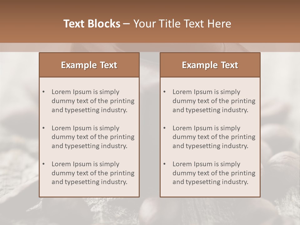 Black Cocoa Mocca PowerPoint Template