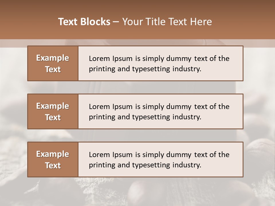Black Cocoa Mocca PowerPoint Template