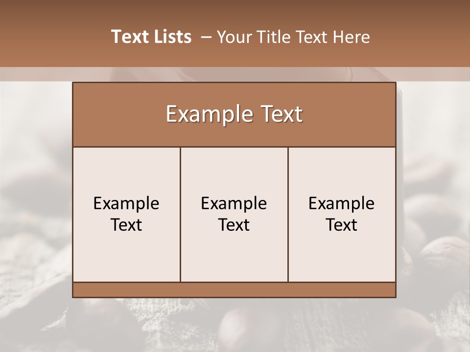 Black Cocoa Mocca PowerPoint Template