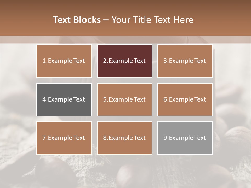 Black Cocoa Mocca PowerPoint Template