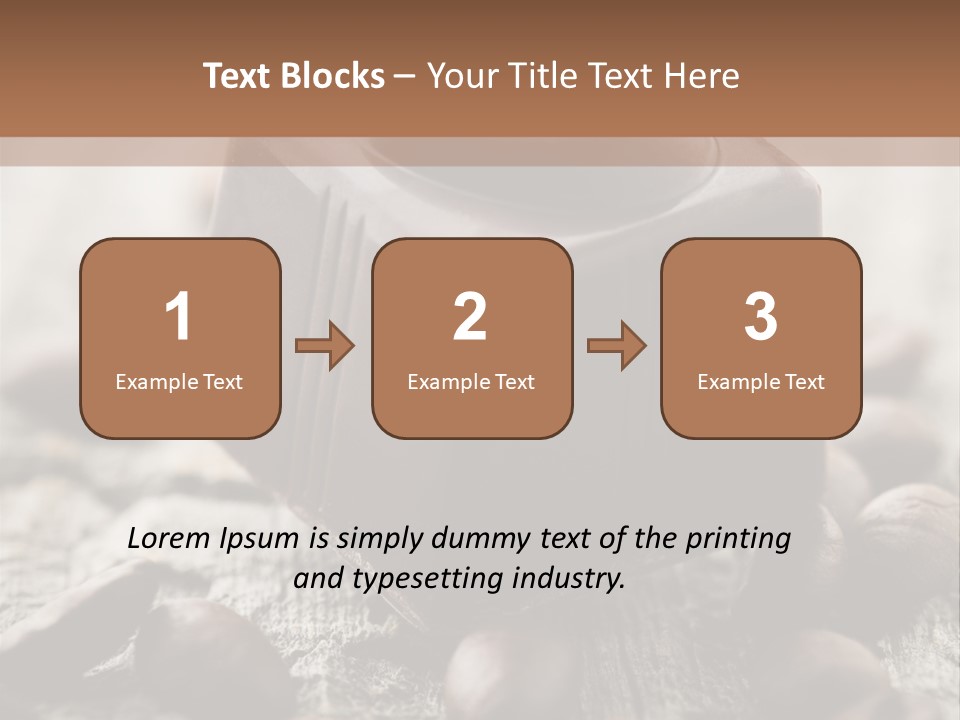 Black Cocoa Mocca PowerPoint Template