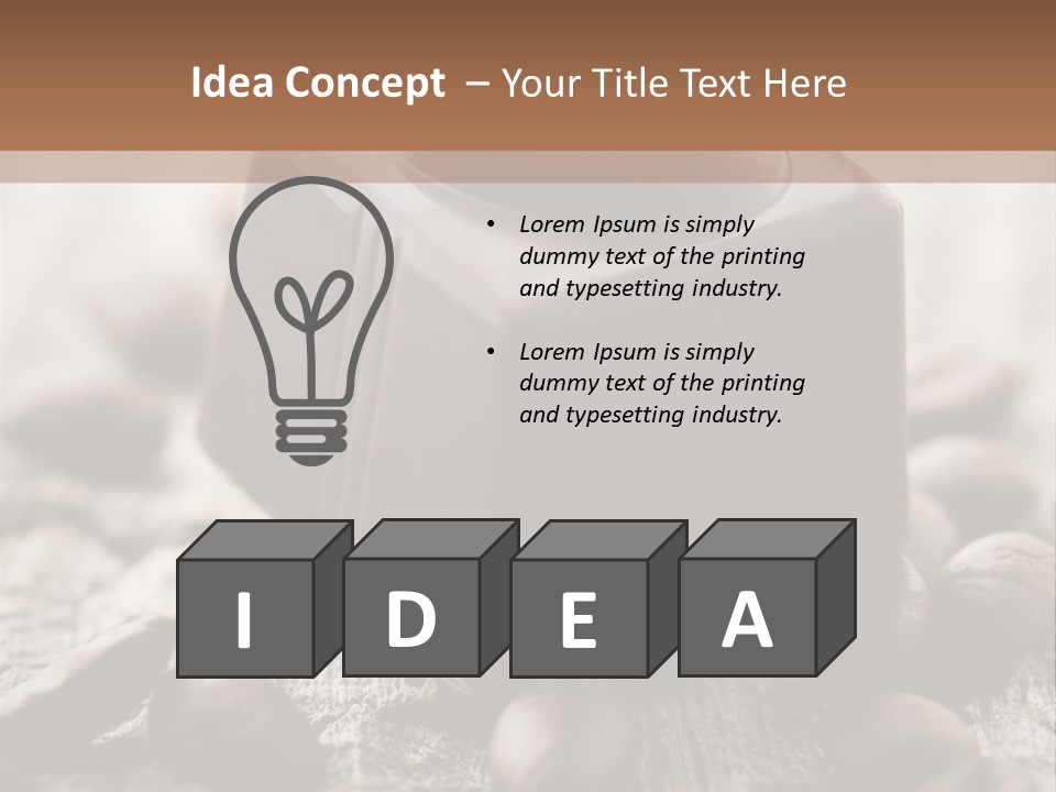 Black Cocoa Mocca PowerPoint Template