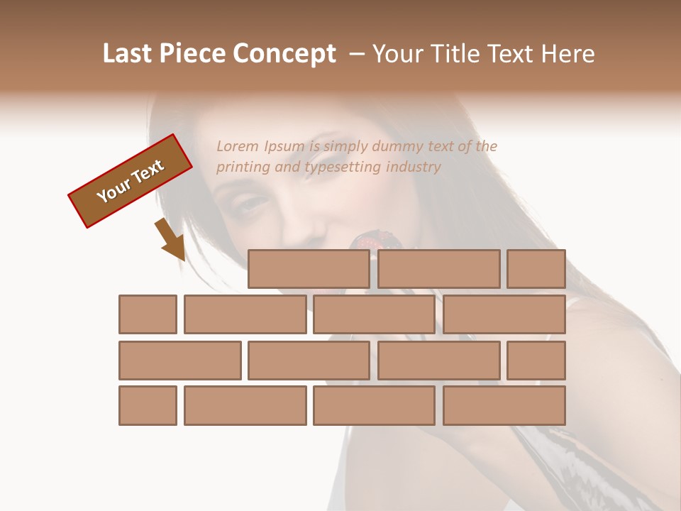 Hairs Chocolate Weight PowerPoint Template