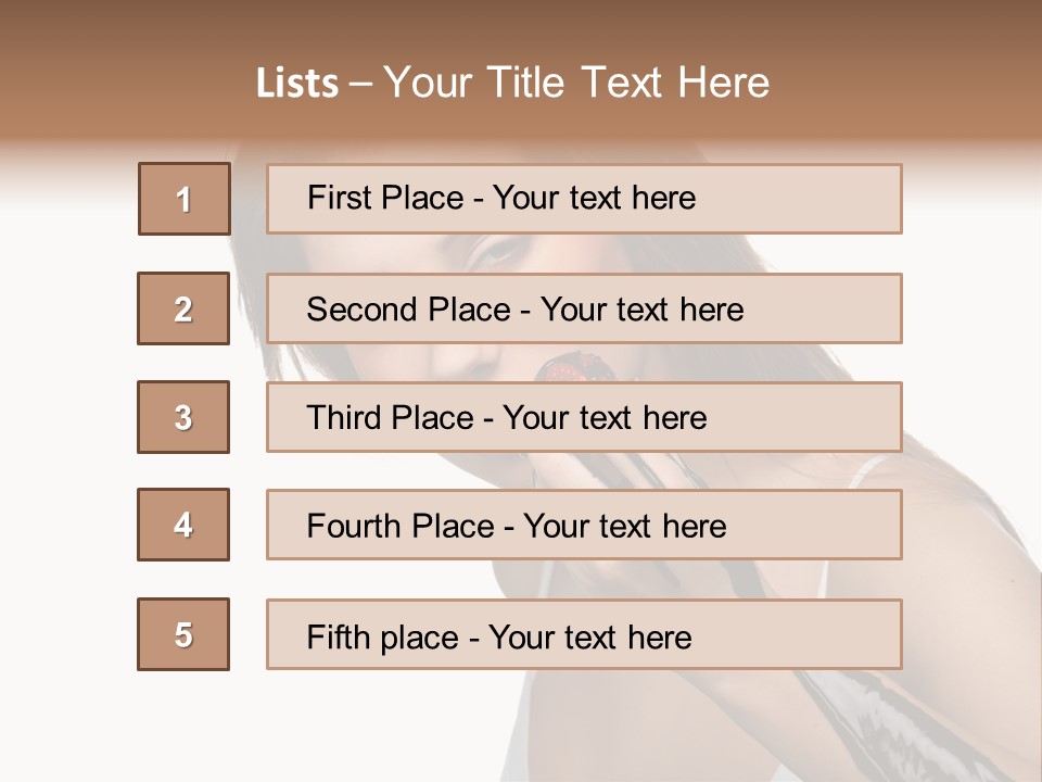 Hairs Chocolate Weight PowerPoint Template