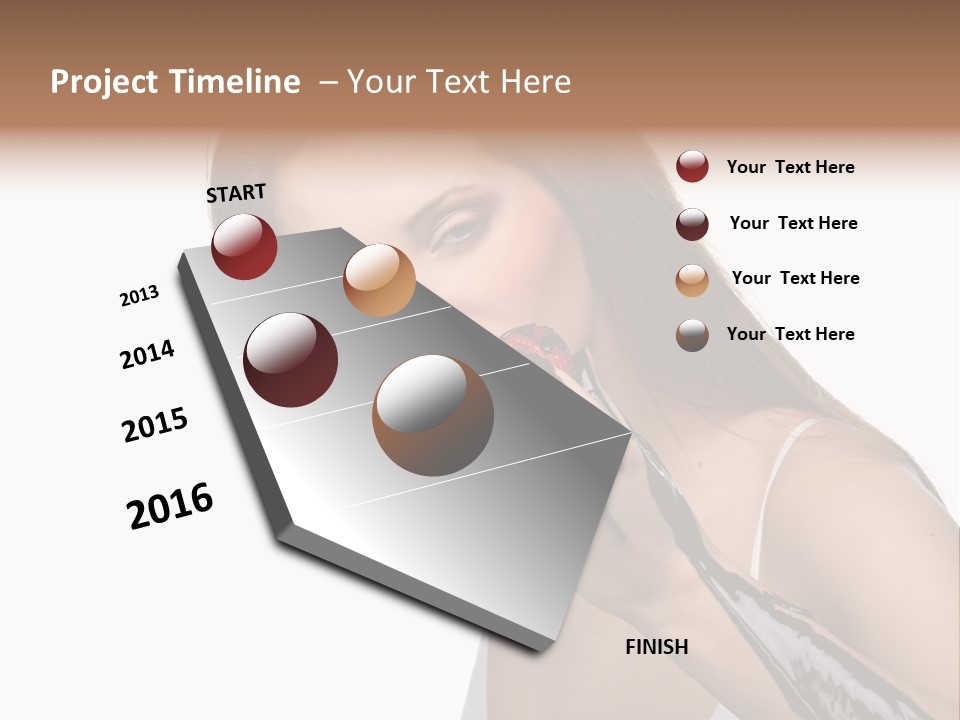 Hairs Chocolate Weight PowerPoint Template