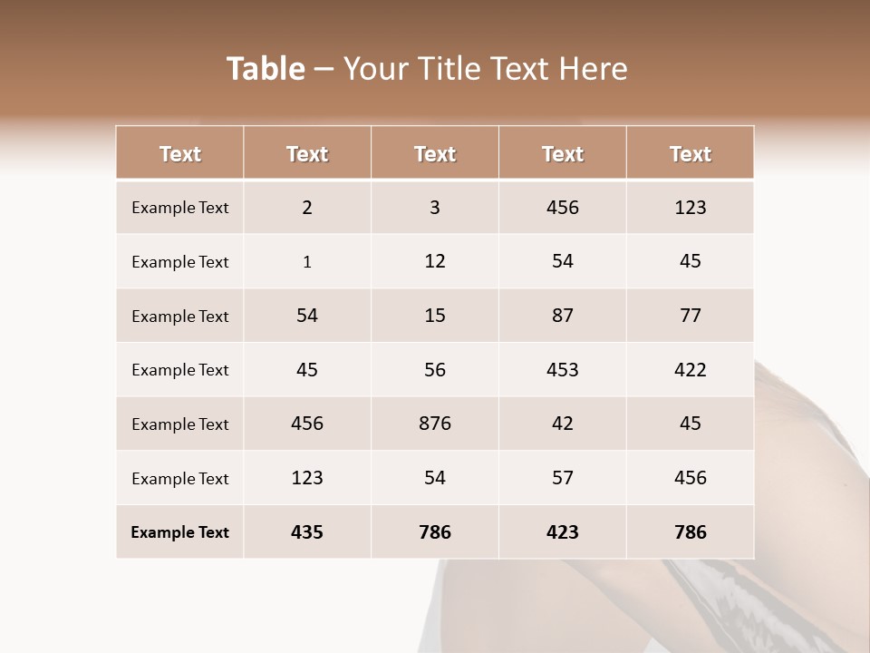 Hairs Chocolate Weight PowerPoint Template