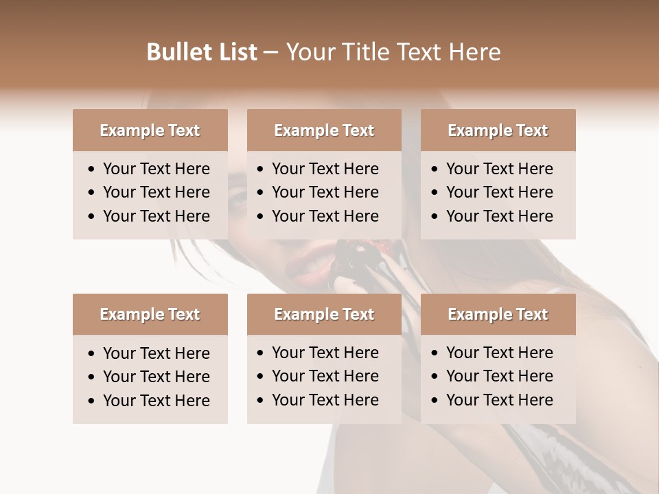 Hairs Chocolate Weight PowerPoint Template