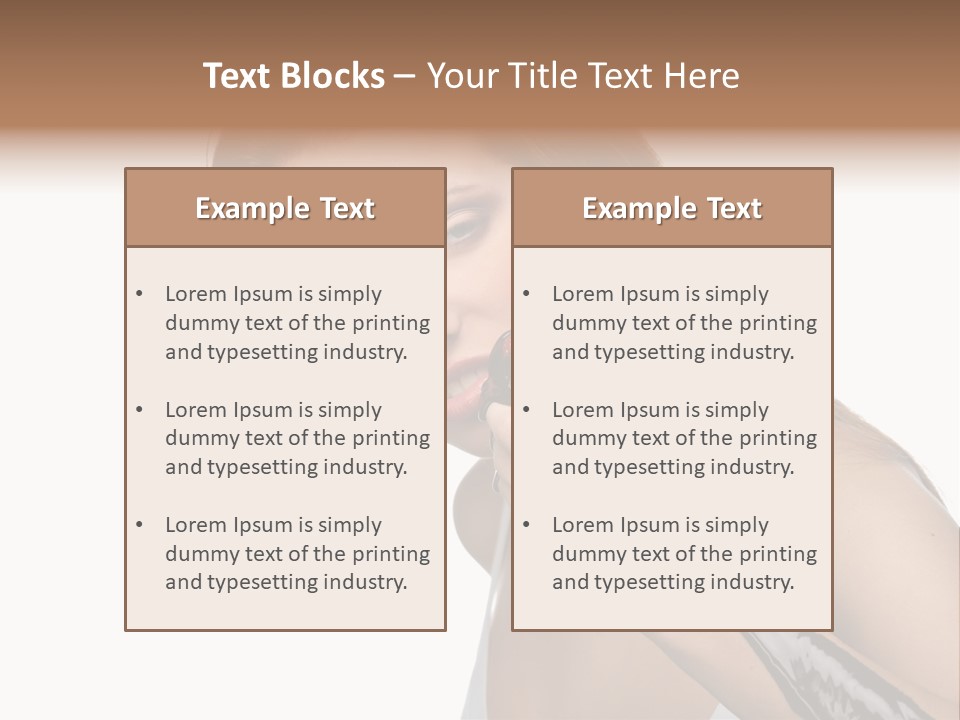 Hairs Chocolate Weight PowerPoint Template