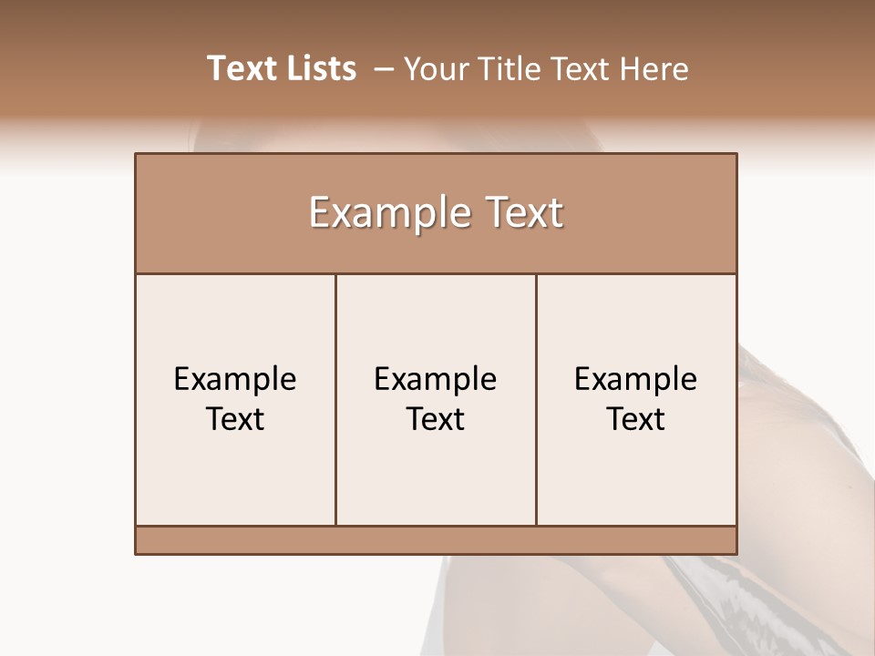Hairs Chocolate Weight PowerPoint Template