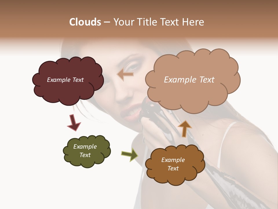 Hairs Chocolate Weight PowerPoint Template