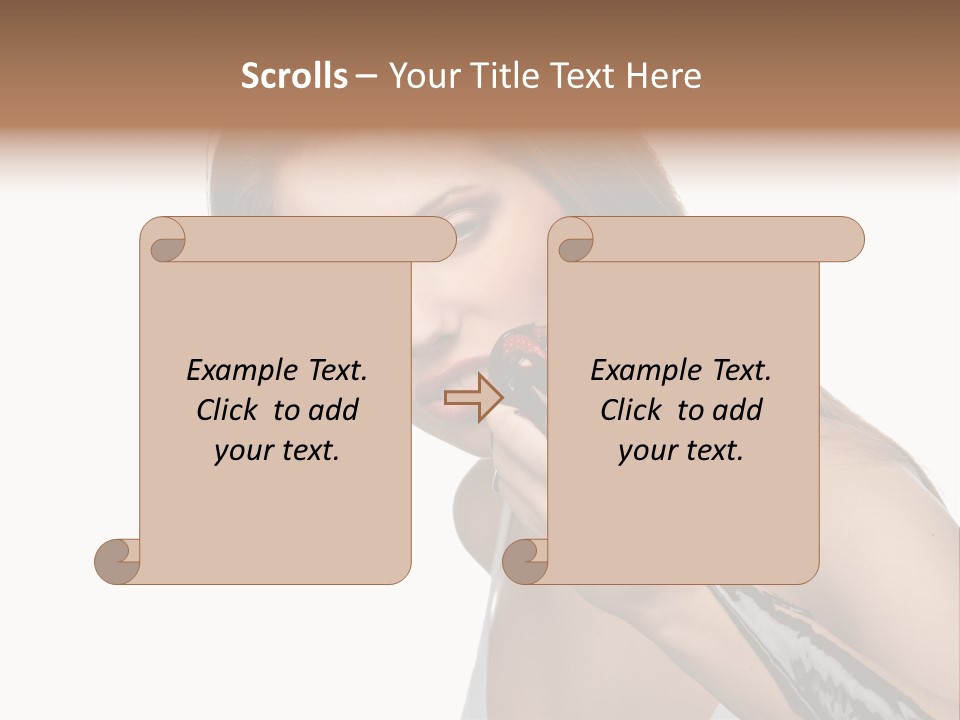 Hairs Chocolate Weight PowerPoint Template