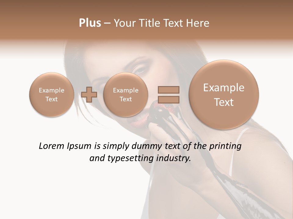 Hairs Chocolate Weight PowerPoint Template