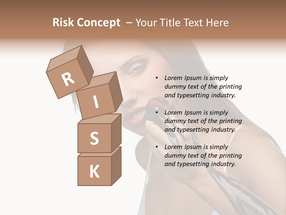 Hairs Chocolate Weight PowerPoint Template