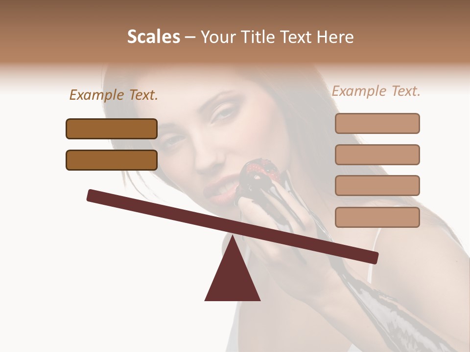 Hairs Chocolate Weight PowerPoint Template