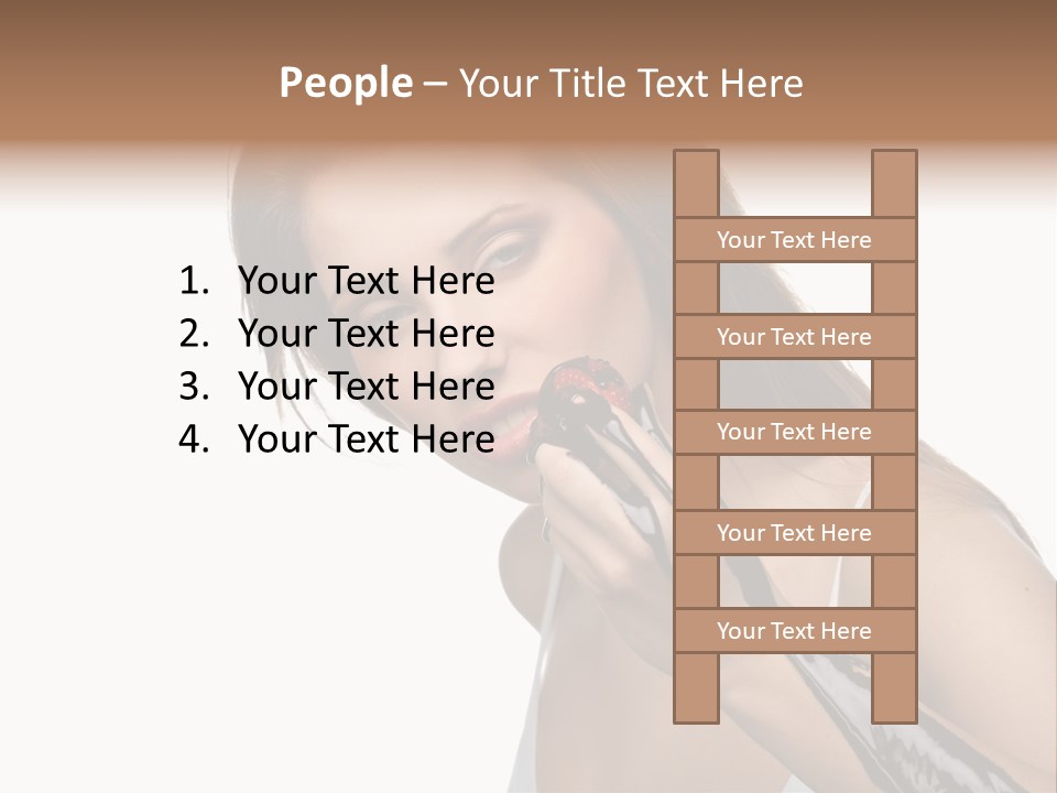 Hairs Chocolate Weight PowerPoint Template