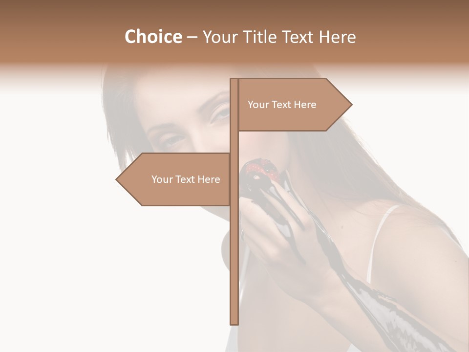 Hairs Chocolate Weight PowerPoint Template