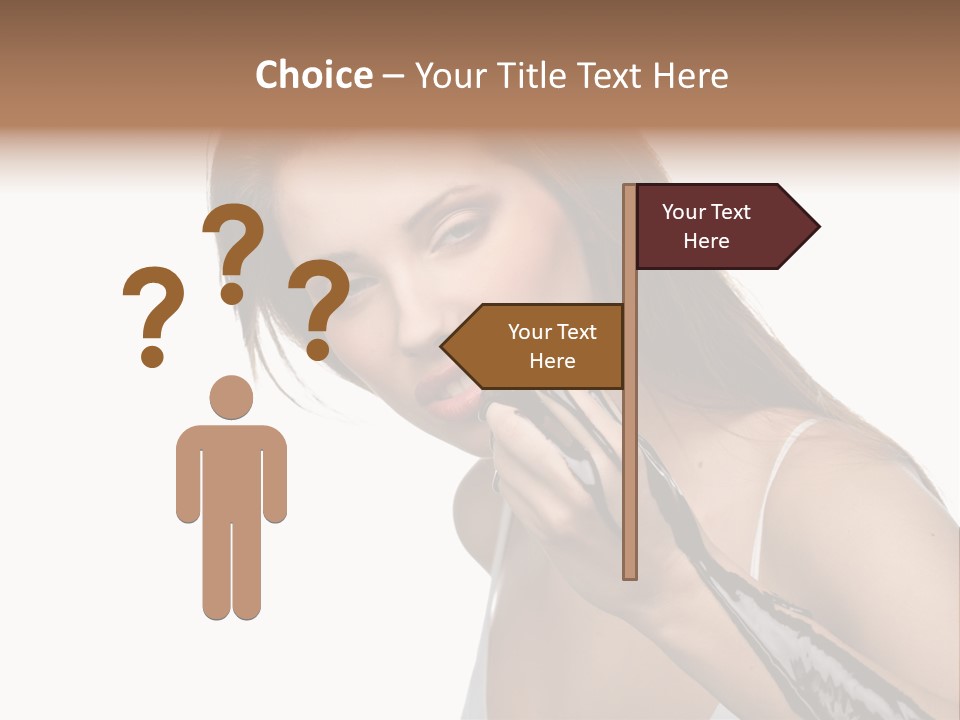 Hairs Chocolate Weight PowerPoint Template