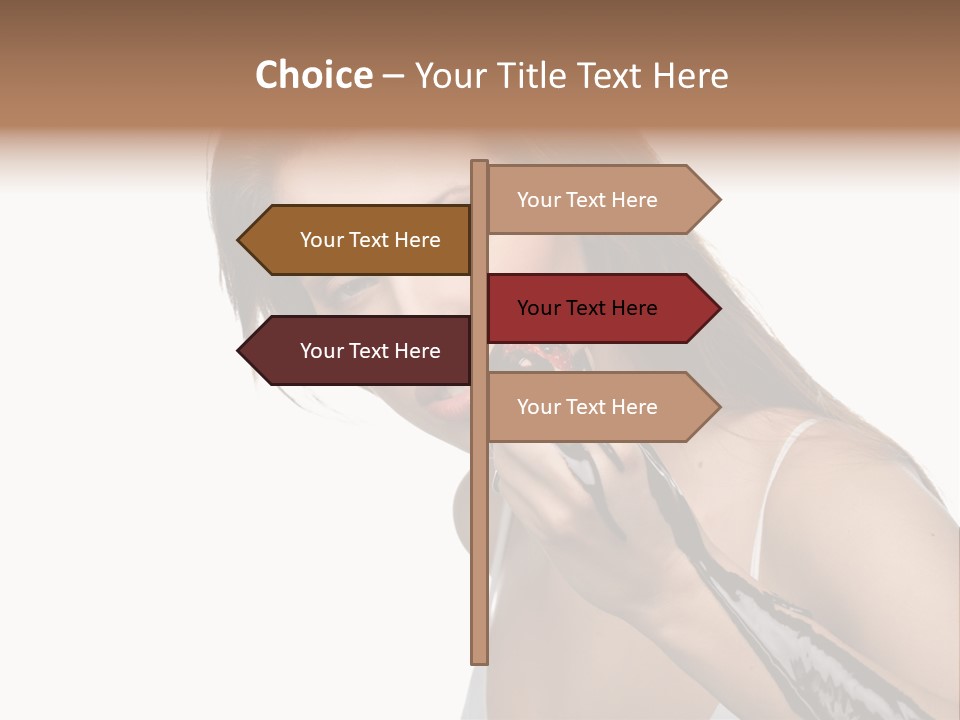 Hairs Chocolate Weight PowerPoint Template