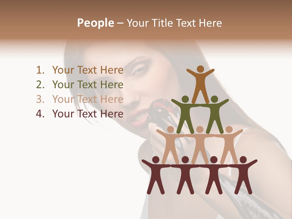 Hairs Chocolate Weight PowerPoint Template