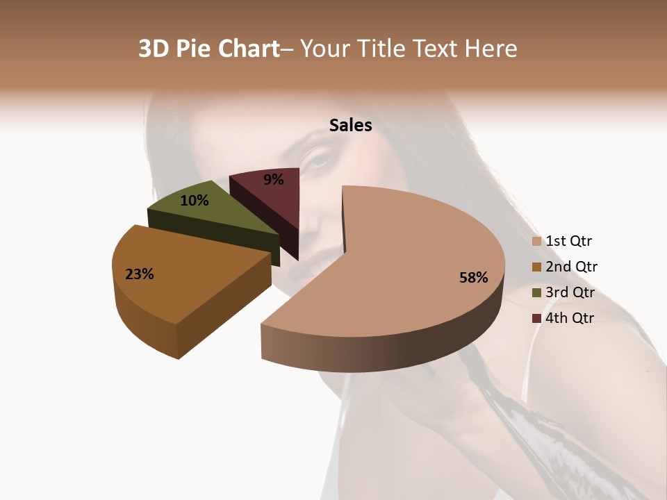 Hairs Chocolate Weight PowerPoint Template