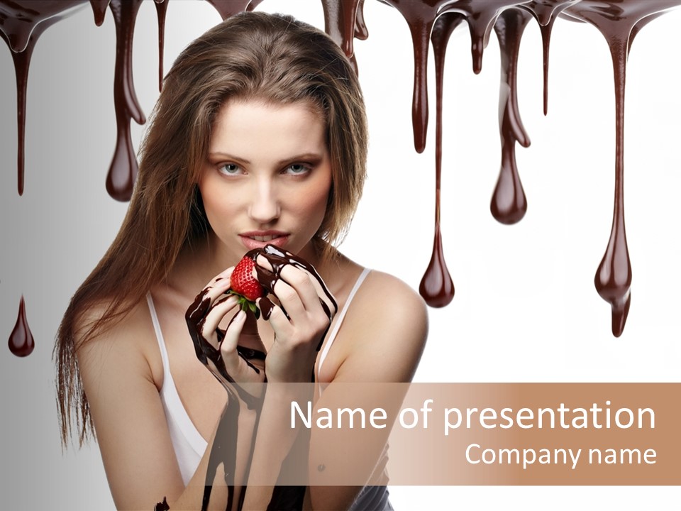 Brown Fingers Cacao PowerPoint Template