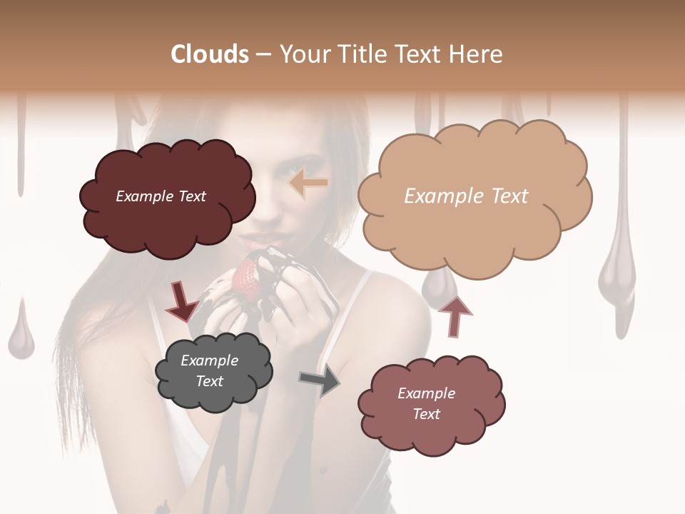 Brown Fingers Cacao PowerPoint Template