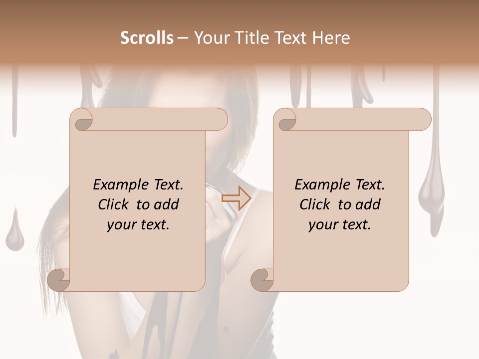 Brown Fingers Cacao PowerPoint Template