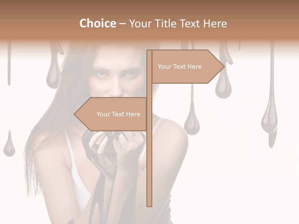 Brown Fingers Cacao PowerPoint Template