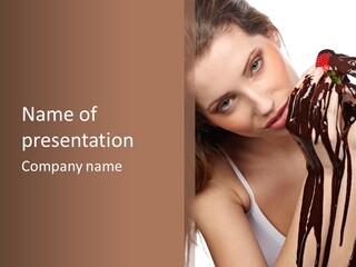 Eyes Cacao Fashion PowerPoint Template