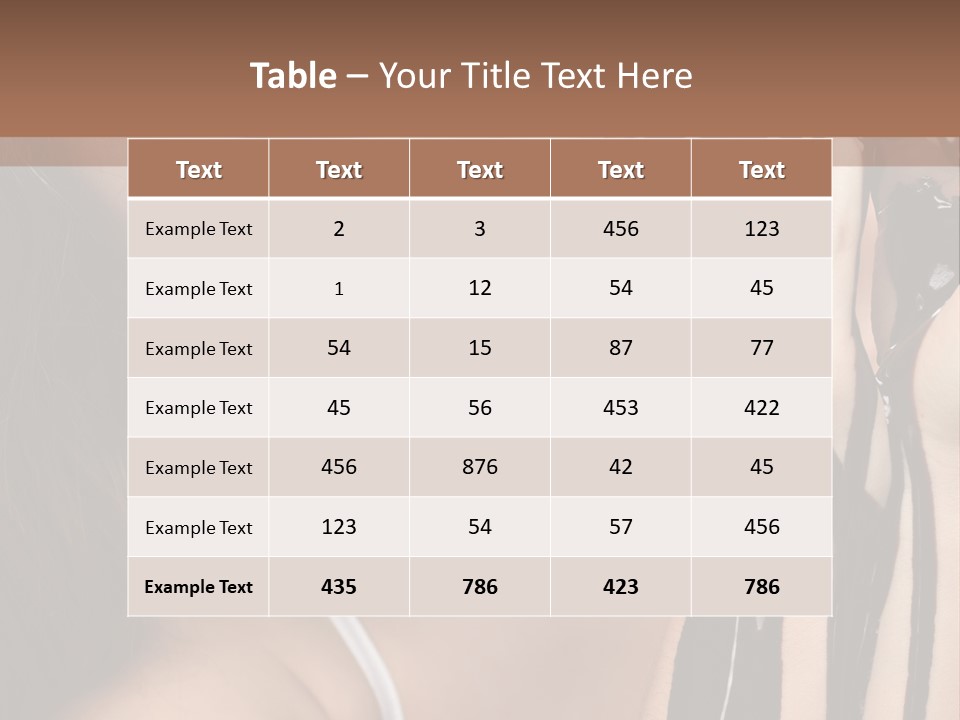 Eyes Cacao Fashion PowerPoint Template