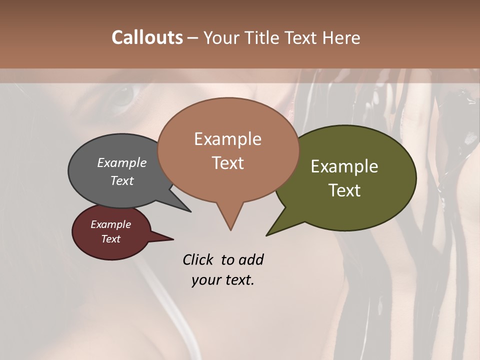 Eyes Cacao Fashion PowerPoint Template