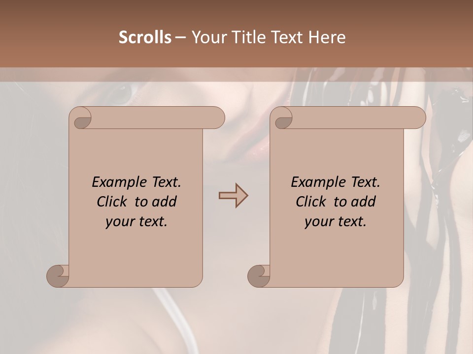 Eyes Cacao Fashion PowerPoint Template