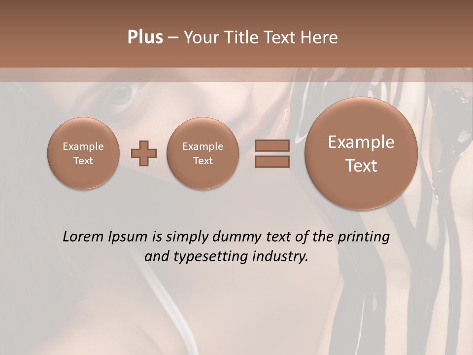 Eyes Cacao Fashion PowerPoint Template