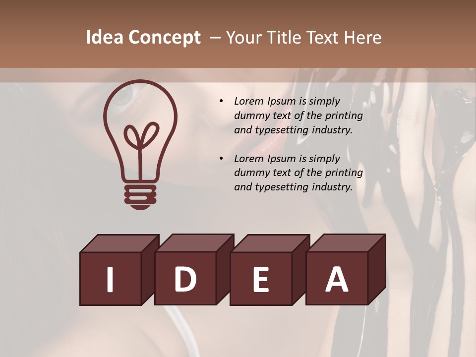 Eyes Cacao Fashion PowerPoint Template