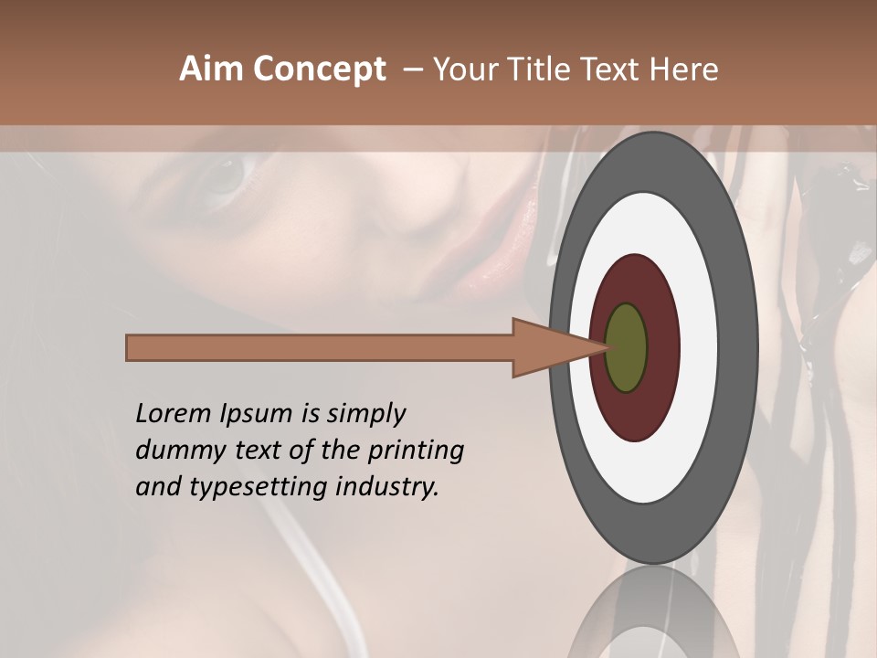 Eyes Cacao Fashion PowerPoint Template