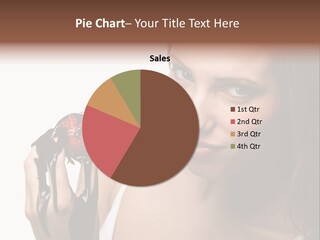 Girl Eyes Chocolate PowerPoint Template