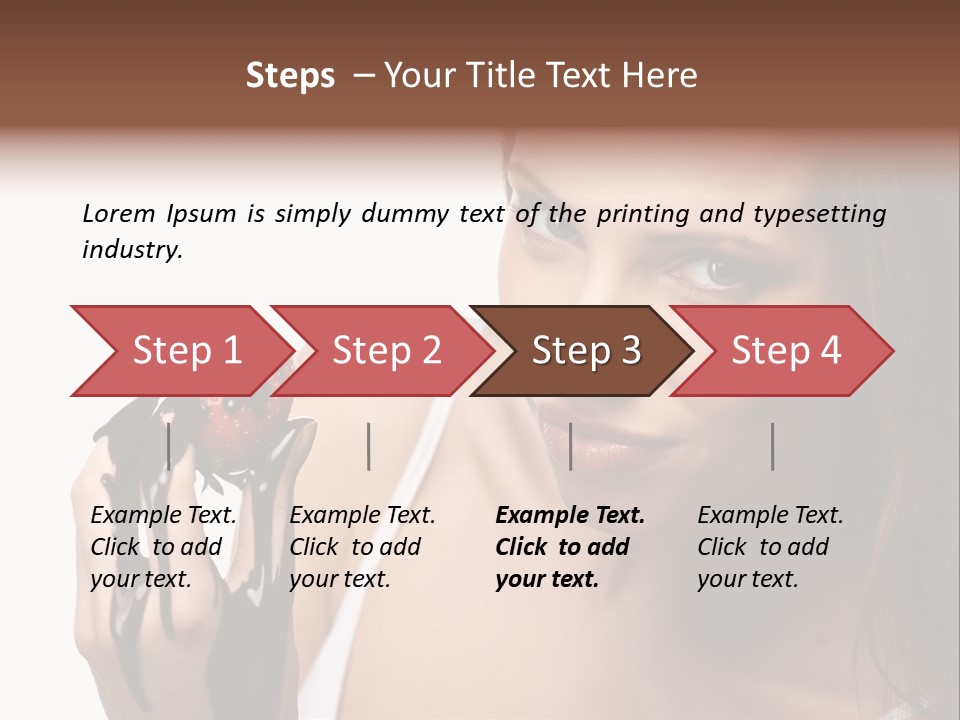 Girl Eyes Chocolate PowerPoint Template