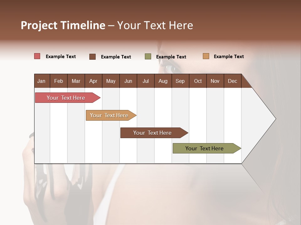 Girl Eyes Chocolate PowerPoint Template