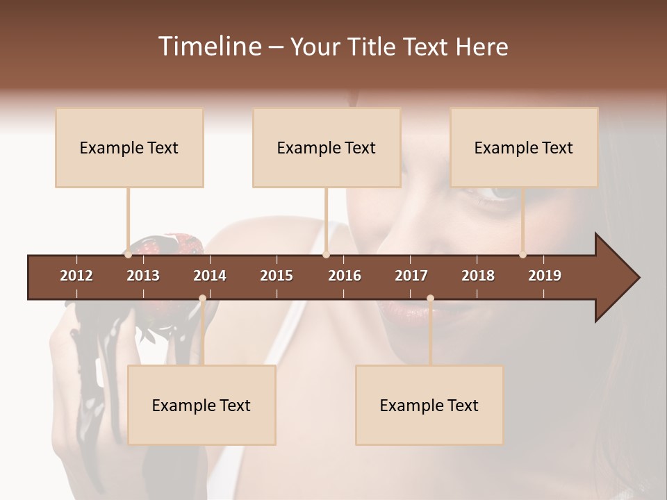 Girl Eyes Chocolate PowerPoint Template