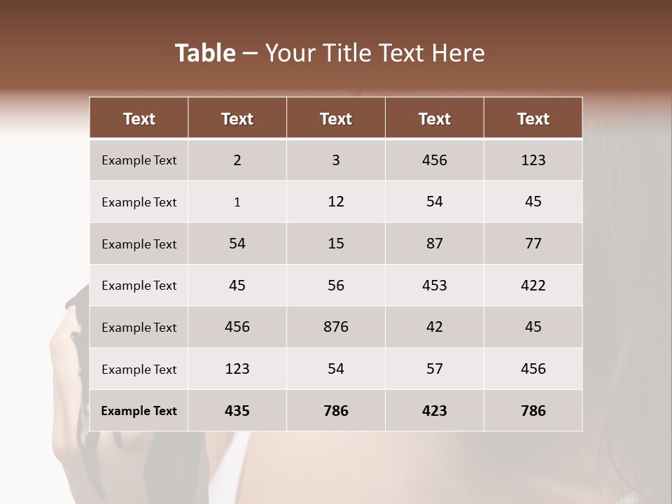 Girl Eyes Chocolate PowerPoint Template