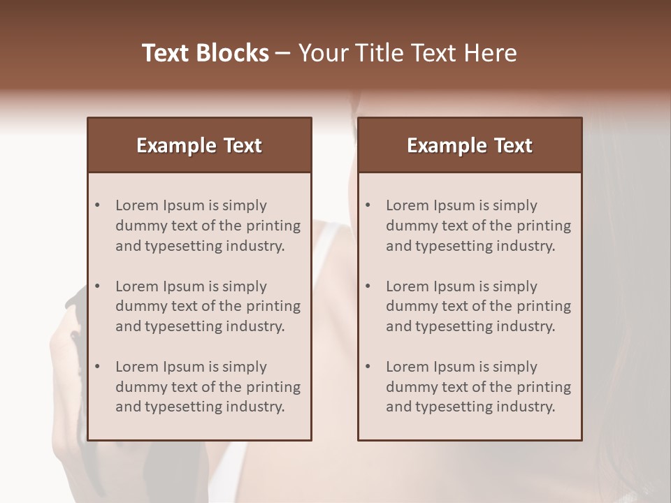 Girl Eyes Chocolate PowerPoint Template