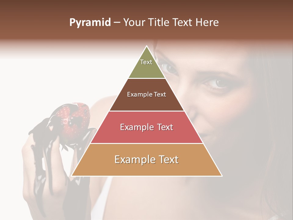 Girl Eyes Chocolate PowerPoint Template