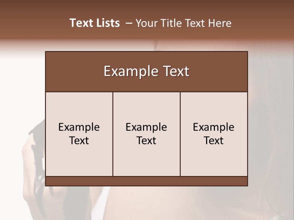 Girl Eyes Chocolate PowerPoint Template