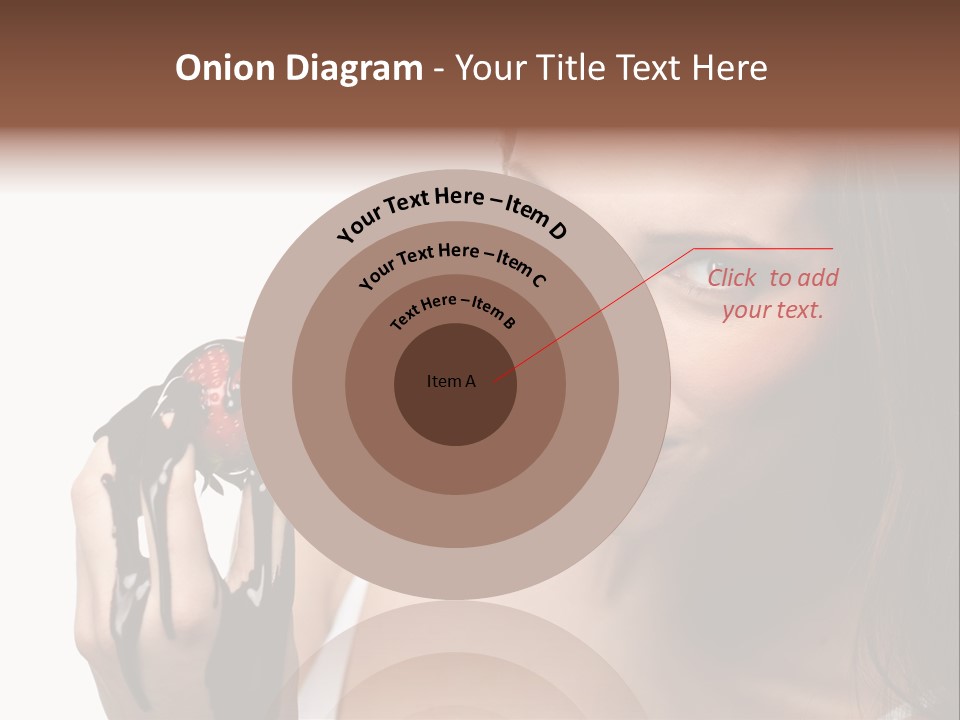 Girl Eyes Chocolate PowerPoint Template