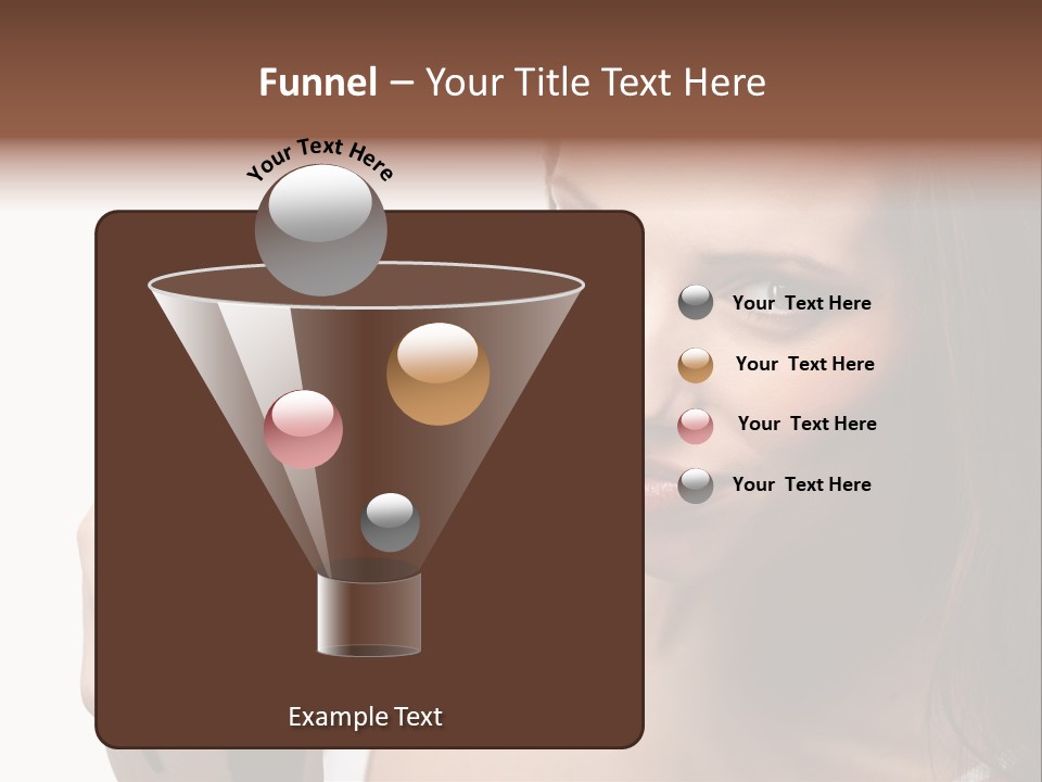 Girl Eyes Chocolate PowerPoint Template