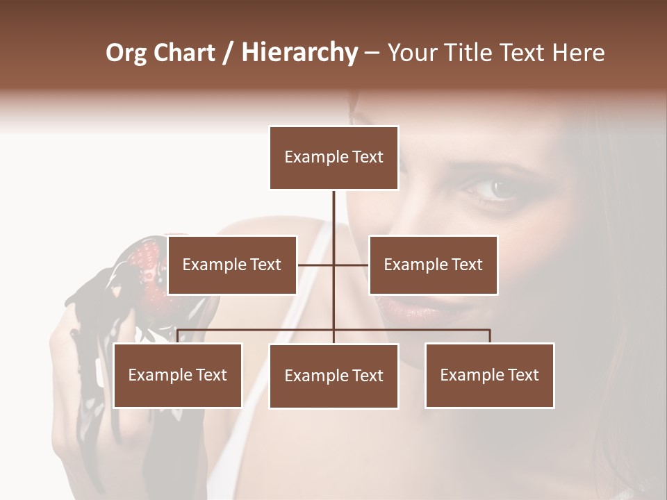 Girl Eyes Chocolate PowerPoint Template