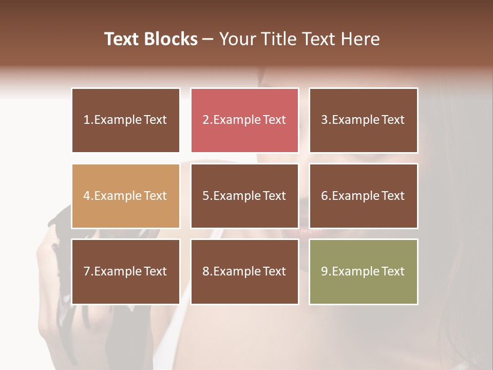 Girl Eyes Chocolate PowerPoint Template