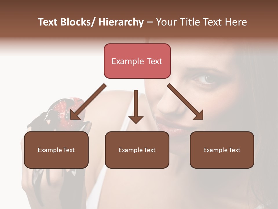 Girl Eyes Chocolate PowerPoint Template