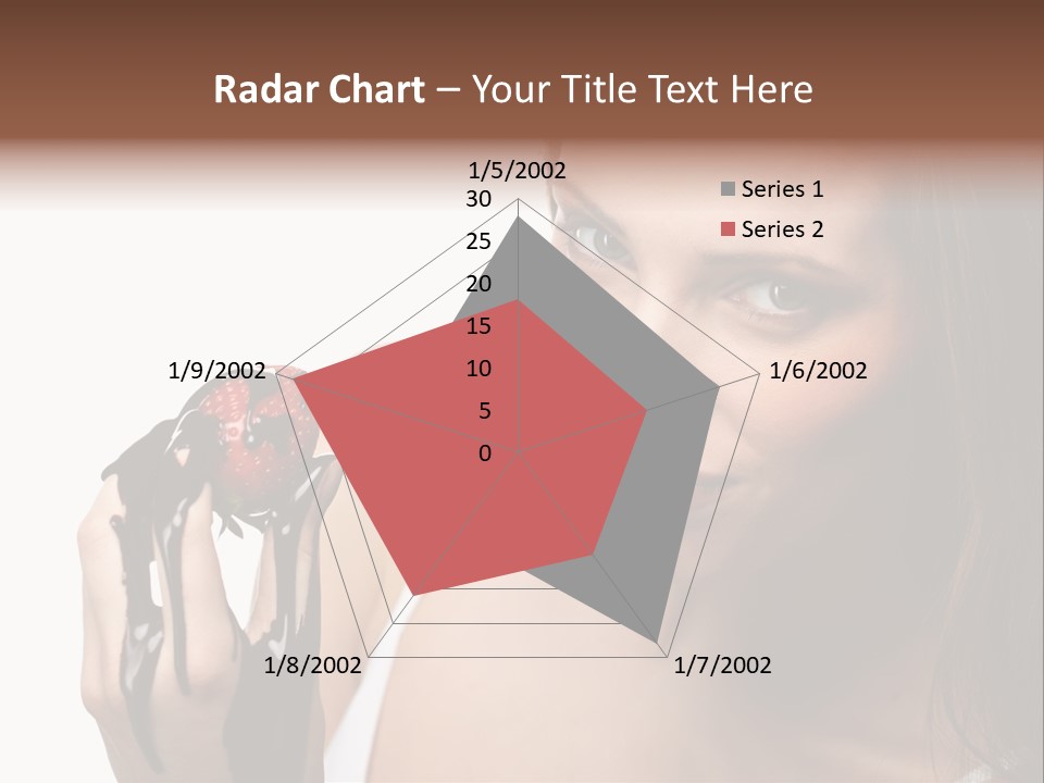 Girl Eyes Chocolate PowerPoint Template