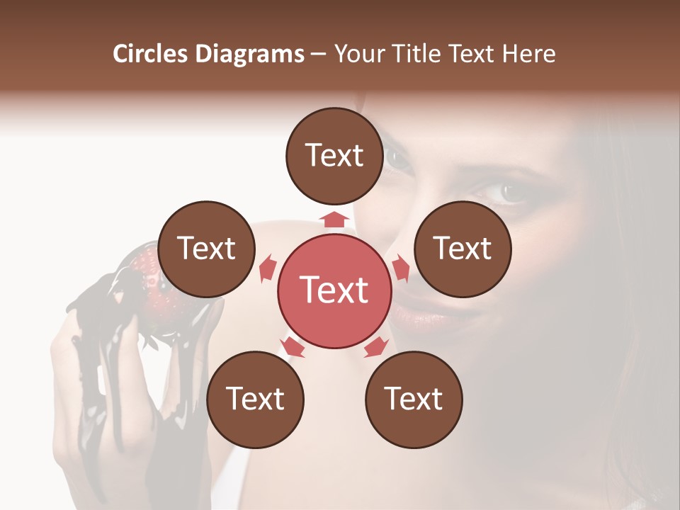 Girl Eyes Chocolate PowerPoint Template